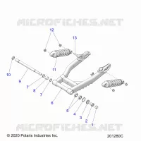 HINTERRADAUFHÃ„NGUNG ASM., SWING ARM AND SHOCKS