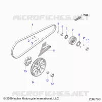ANTRIEB, DRIVE SPROCKET, BELT AND GUARD