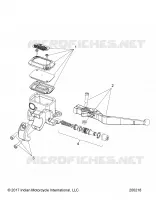 VORDERBREMSE, LEVER AND MASTER CYLINDER