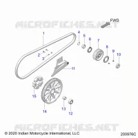 ANTRIEB, DRIVE SPROCKET, BELT AND GUARD