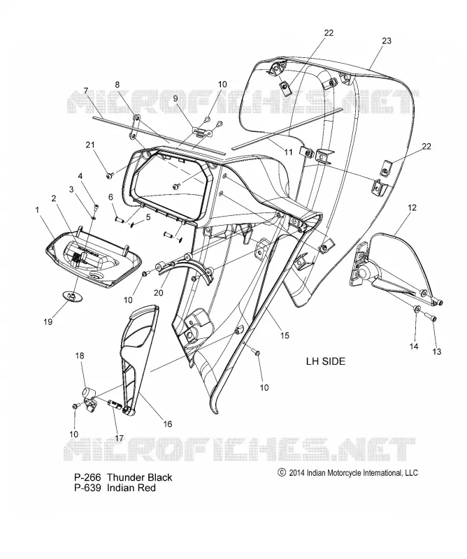 FAIRING, LOWER, ROADMASTER - N15TRAAA ALL OPTIONS (49INDIANFAIRING15LOW)