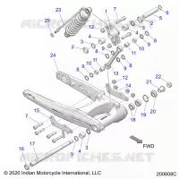HINTERRADAUFHÃ„NGUNG ASM., SWING ARM AND SHOCK