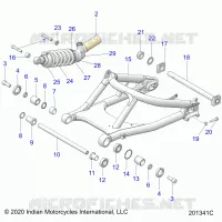 HINTERRADAUFHÃ„NGUNG SWING ARM/SHOCK
