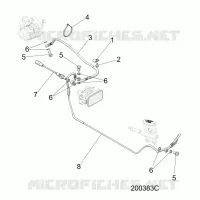 BREMSES, BREMSE LINE, REAR, ABS