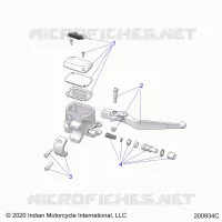 VORDERBREMSE, LEVER AND MASTER CYLINDER
