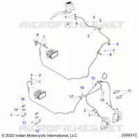 BREMSES, BREMSE LINE, FRONT, ABS