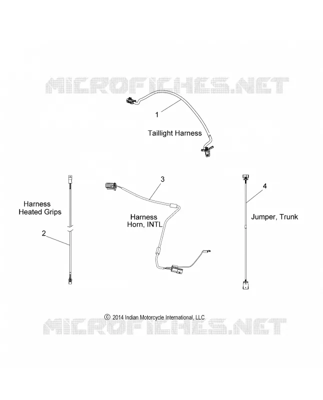 WIRE HARNESS 2 - N15TCAAA/TRAAA ALL OPTIONS (49INDIANHARNESS15R2)