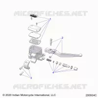 VORDERBREMSE, LEVER AND MASTER CYLINDER