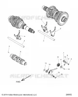 DRIVE TRAIN, SHIFT GABELN AND DRUM
