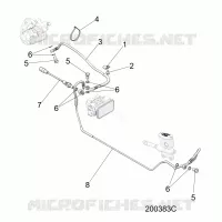BREMSES, BREMSE LINE, REAR, ABS