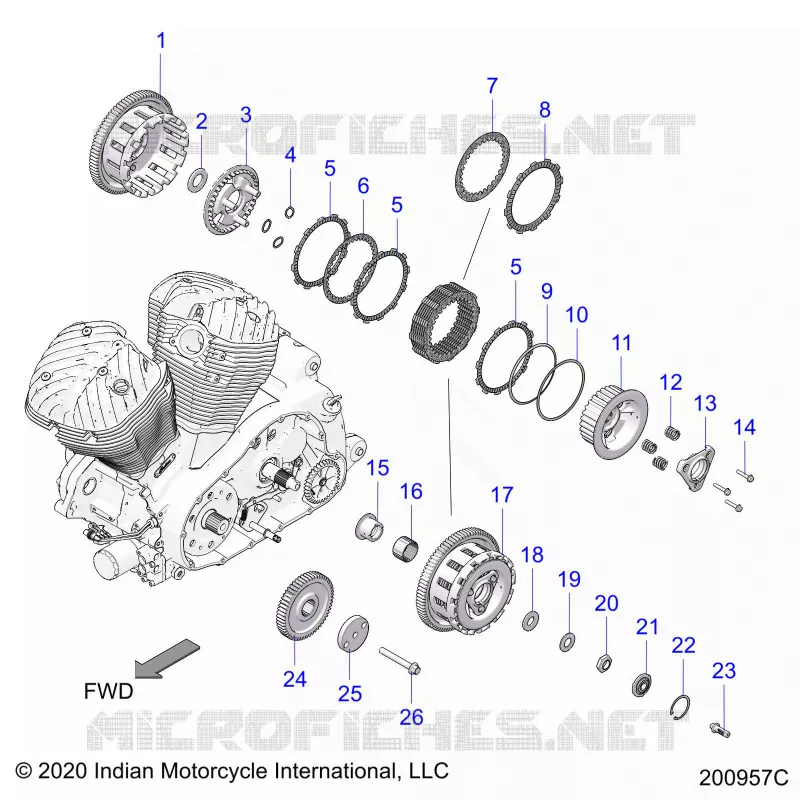 ANTRIEB, CLUTCH AND PRIMARY DRIVE