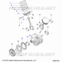 ENGINE, PISTON AND KURBELWELLE ASM.