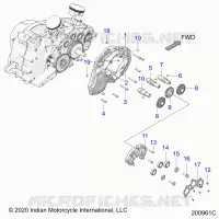MOTOR, CAM SHAFTS AND GEARS