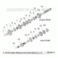 ANTRIEB, INPUT/OUTPUT SHAFT ASM.
