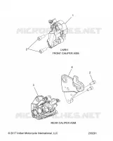 BRAKES, BREMSZANGE VORNE AND REAR