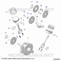 ENGINE, PISTON AND KURBELWELLE