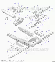 HINTERRADAUFHÃ„NGUNG ASM., SWING ARM AND SHOCK (E-PRELOAD)