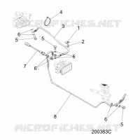 BREMSES, BREMSE LINE, REAR, ABS