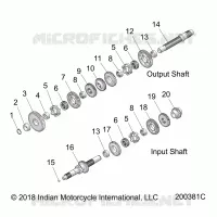 ANTRIEB, INPUT/OUTPUT SHAFT ASM.