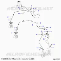 BREMSES, BREMSE LINE, FRONT, ABS