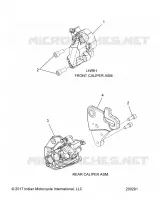 BRAKES, BREMSZANGE VORNE / HINTER