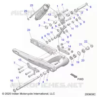 HINTERRADAUFHÃ„NGUNG ASM., SWING ARM AND SHOCK