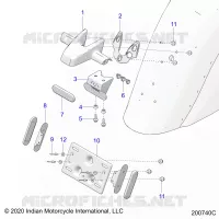 KENNZEICHENHALTER/REAR LIGHT HOUSING