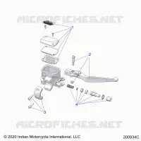 VORDERBREMSE, LEVER AND MASTER CYLINDER