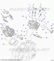 ENGINE, ZYLINDERKOPF, CAMSHAFT AND VALVE ASM.