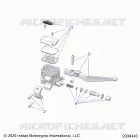 VORDERBREMSE, LEVER AND MASTER CYLINDER