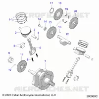 ENGINE, PISTON AND KURBELWELLE