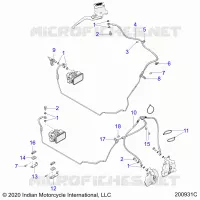 BREMSES, BREMSE LINE, FRONT, ABS