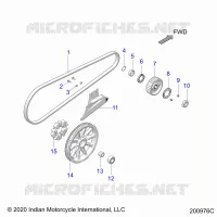 ANTRIEB, DRIVE SPROCKET, BELT AND GUARD