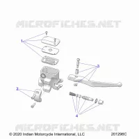 VORDERBREMSE, LEVER AND MASTER CYLINDER
