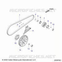ANTRIEB, DRIVE SPROCKET, BELT AND GUARD