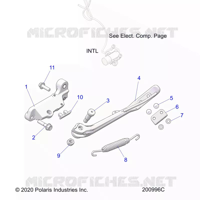 CHASSIS, SIDE STAND