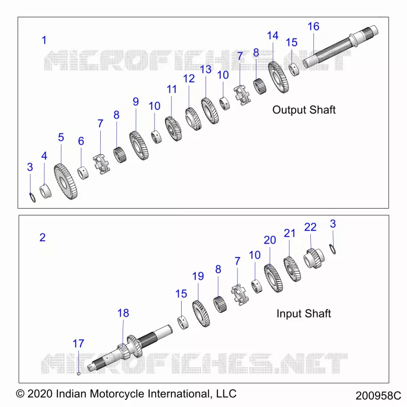 ANTRIEB, INPUT/OUTPUT SHAFT ASM.