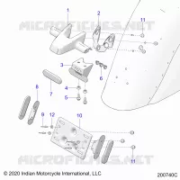 KENNZEICHENHALTER/REAR LIGHT HOUSING
