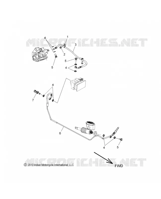 BREMSES, BREMSE LINE, REAR, ABS