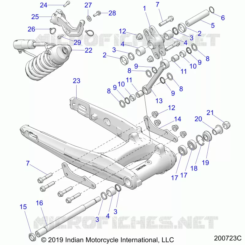 HINTERRADAUFHÃ„NGUNG ASM., SWING ARM AND SHOCK