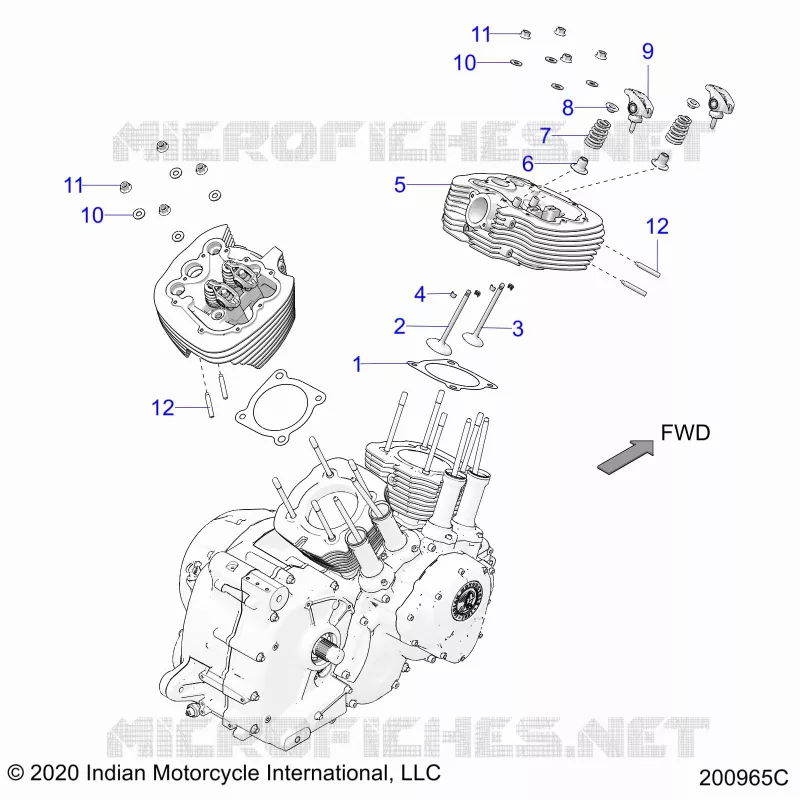 ENGINE, ZYLINDERKOPF ASM.