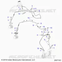BREMSES, BREMSE LINE, FRONT, ABS
