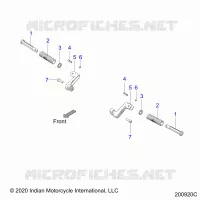 CHASSIS, FOOTPEG, PASSENGER