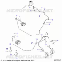 BREMSES, BREMSE LINE, FRONT, ABS