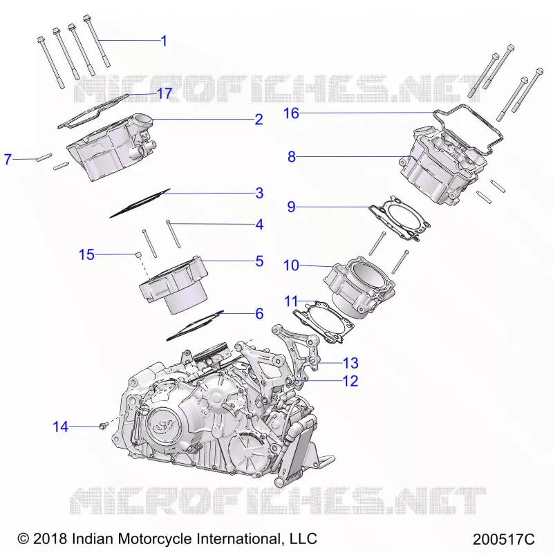 ENGINE, CYLINDER AND ZYLINDERKOPF MNTG.