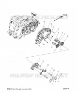 MOTOR, CAM SHAFTS AND GEARS