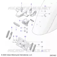 KENNZEICHENHALTER/REAR LIGHT HOUSING