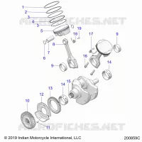 ENGINE, PISTON AND KURBELWELLE ASM.