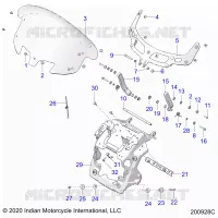 FAIRING ASM, WINDSHIELD MOUNT