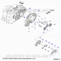 MOTOR, CAM SHAFTS AND GEARS